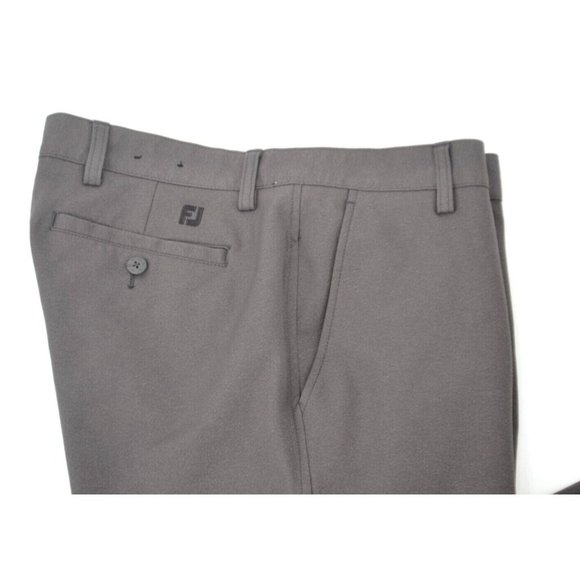 FOOTJOY Men's Flat Front Golf Pants SIZE 34/27 Dark Gray - Picture 2 of 6